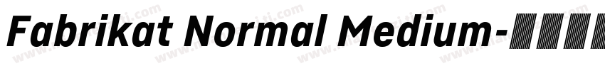 Fabrikat Normal Medium字体转换